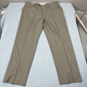 Ralph Ralph Lauren Dress‎ Pants Mens 38x32 Khaki Brown Classic Flat Front